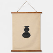 Abstracte boho-vasen hangend wandkleed (Voorkant 2)