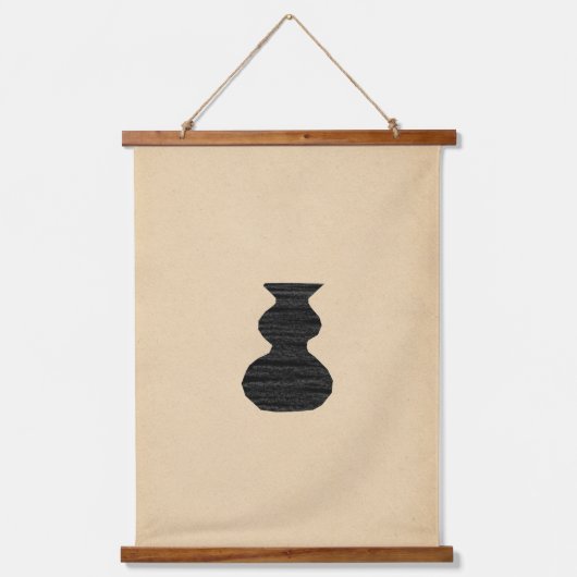 Abstracte boho-vasen hangend wandkleed (Voorkant 2)