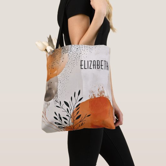 Abstracte Boho verlaat Tas (Dichtbij)