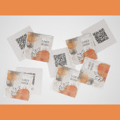 Abstracte Boho verlaat visitekaartje Contactkaartje