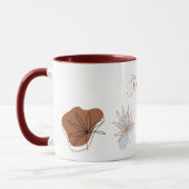 Abstracte Boho Vorm Bloem Botanische Naam Mok (Links)