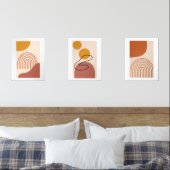 Abstracte Boho-vormen - Minimale muurkunstset Muurkunst Sets (Slaapkamer)