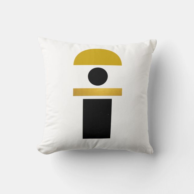 Abstracte boho vormt modern kussen (Voorkant)