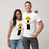 Abstracte boho vormt modern t-shirt (Unisex)