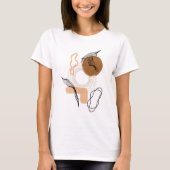 Abstracte Boho Vrouwen Illustratie, bohemian boho T-shirt (Voorkant)