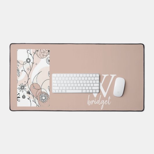 Abstracte Boho Warm minimalistische stijl Bureaumat (Keyboard & Muis)