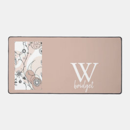 Abstracte Boho Warm minimalistische stijl Bureaumat