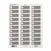 Abstracte Boho Warm minimalistische stijl Etiket (Full Sheet)