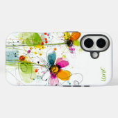 Abstracte Boho Waterverf Chic Case-Mate iPhone Case (Achterkant (horizontaal))