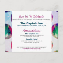 Abstracte Boho Waterverf Pink Weddenschap Informat