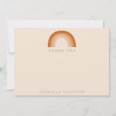 Abstracte Boho-woestijnregenboog Terracotta - Aang Bedankkaart (Voorkant)