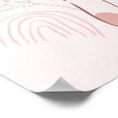 Abstracte Boho Woman Illustratie Poster (Hoek)