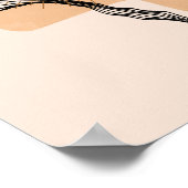 Abstracte Boho Women Illustration , Earthy Tones Poster (Hoek)