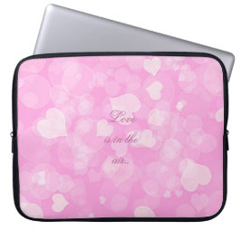 Abstracte bokeh roze texture.text. laptop sleeve