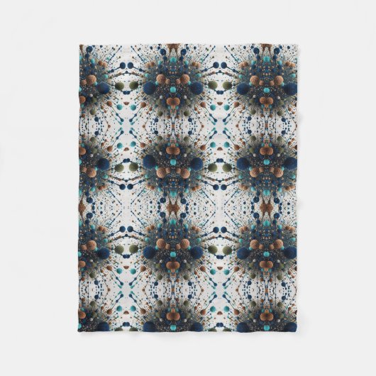 Abstracte bolclusterdeken fleece deken (Voorkant)