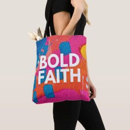 Abstracte Bold Faith Inspirerend Canvas tas