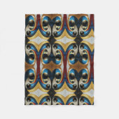 Abstracte Bollen Patroon Dekbed Fleece Deken (Voorkant)