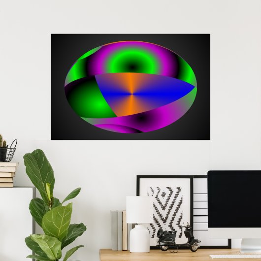 Abstracte bollen poster (Thuiskantoor)