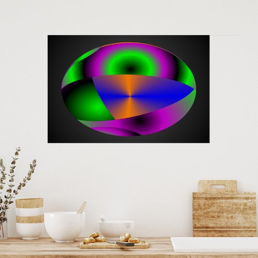 Abstracte bollen poster (Keuken)