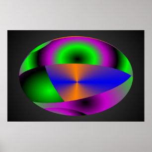 Abstracte bollen poster
