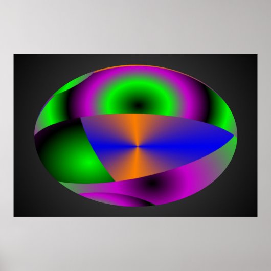 Abstracte bollen poster (Voorkant)