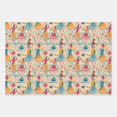 Abstracte Bollywood dansers Inpakpapier Vel (Voorkant 2)