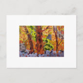 Abstracte bomen briefkaart (Voorkant)