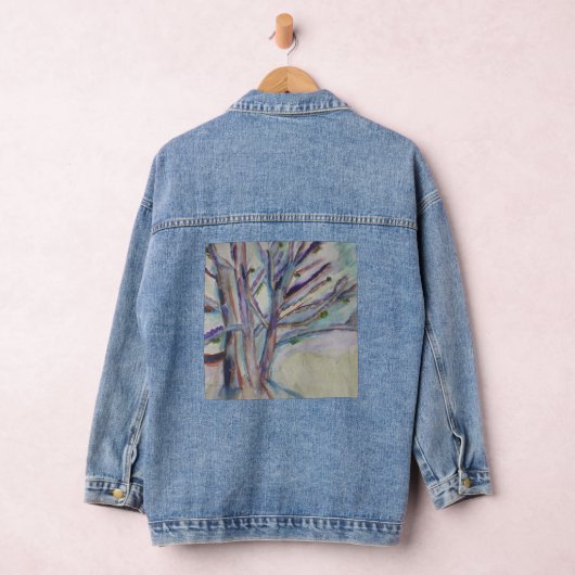 Abstracte bomen denim jacket (Hangar)