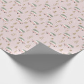 Abstracte Bomen en Auto's en Kerstbomen Kerstmis Cadeaupapier (Hoek)