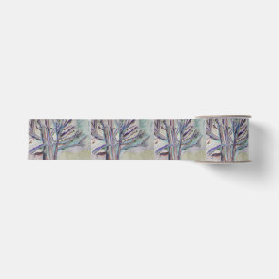 Abstracte bomen grosgrain lint