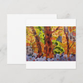 Abstracte bomen kaart (Voorkant / Achterkant)