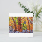 Abstracte bomen kaart (Staand voorkant)