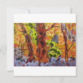 Abstracte bomen kaart (Voorkant)