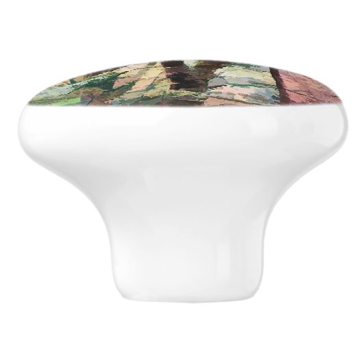 ABSTRACTE BOMEN KERAMISCHE KNOP (Zijkant)