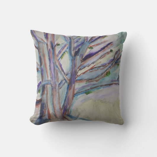 Abstracte Bomen-kussen Kussen (Voorkant)