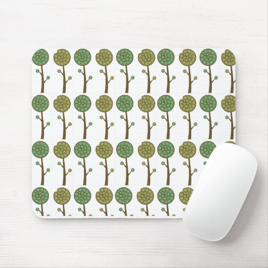 Abstracte bomen Multiples Mousepad Muismat (Met muis)