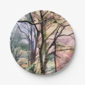 ABSTRACTE BOMEN PAPIEREN BORDJE (Voorkant)