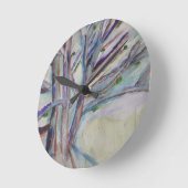 Abstracte bomen ronde klok (Hoek)