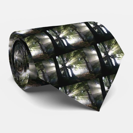 Abstracte bomen stropdas (Opgerold)