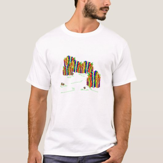 abstracte bomen t-shirt (Voorkant)