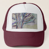 Abstracte bomen trucker pet (Voorkant)