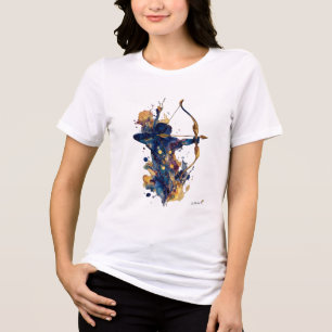 Abstracte Boogschutter   Vloeibare Inkt Waterverf  Tri-Blend Shirt