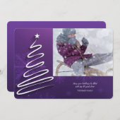 Abstracte boom foto vakantiekaart feestdagenkaart (Voorkant / Achterkant)