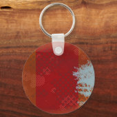 Abstracte boom grunge sleutelhanger (Voorkant)