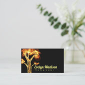 Abstracte boom in brand. Sjisidjd Visitekaartje (Staand voorkant)