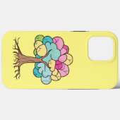 Abstracte boom met wortels en kleurrijke bladeren. Case-Mate iPhone case (Achterkant (horizontaal))