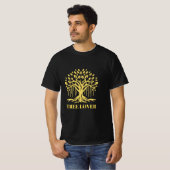 Abstracte Boom met Zon T-Shirt Ontwerp (Voorkant volledig)