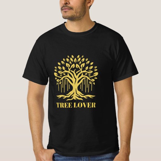 Abstracte Boom met Zon T-Shirt Ontwerp (Voorkant)