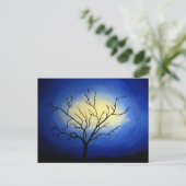 Abstracte boom - moderne kunst briefkaart (Staand voorkant)
