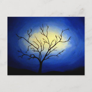Abstracte boom - moderne kunst briefkaart